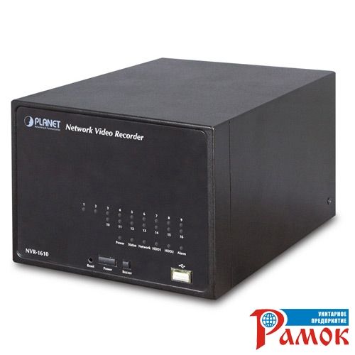 Видеорегистратор Planet NVR-1610 16-канальный, сетевой для IP камер