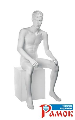 Манекен мужской, скульптурный, сидячий / Tom Pose 07