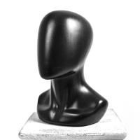 JASON-NF-PL \ Манекен головы мужской (без лица), пластик \ черный