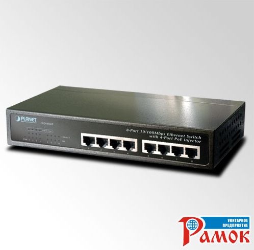 Коммутатор FSD-804P неуправляемый  Fast Ethernet