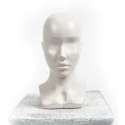 JESSICA-PL \ Манекен головы женский, пластик\ белый