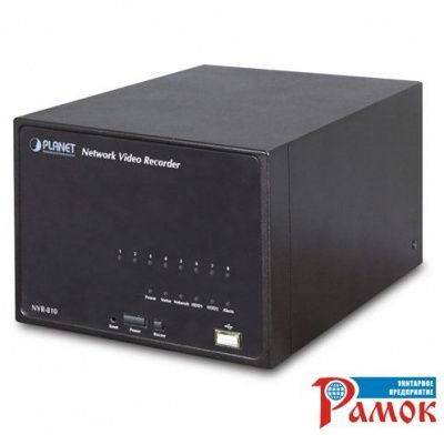 Видеорегистратор Planet NVR-810 8-канальный, сетевой для IP камер